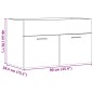 vidaXL Mobile Lavabo Bagno Grigio Cemento 90x38,5x46 cm Multistrato vidaXL Mobile Lavabo Bagno Grigio Cemento 90x38,5x46 cm Multistrato