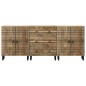 vidaXL Credenze 3 pz in Legno Massello di Mango vidaXL Credenze 3 pz in Legno Massello di Mango