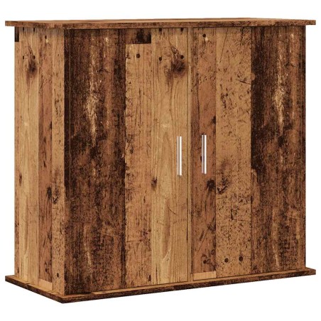 vidaXL Supporto Acquario 81x36x73 cm in Legno Multistrato Legno Antico