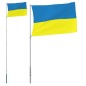 vidaXL Asta e Bandiera Ucraina 5,55 m Alluminio vidaXL Asta e Bandiera Ucraina 5,55 m Alluminio