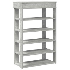 vidaXL Scarpiera Grigio Cemento 60x30x98 cm in Legno Multistrato