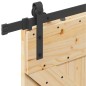 vidaXL Porta Scorrevole con Set Hardware 100x210cm Legno Massello Pino