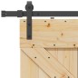 vidaXL Porta Scorrevole con Set Hardware 100x210cm Legno Massello Pino