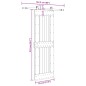 vidaXL Porta Scorrevole con Set Hardware 70x210 cm Legno Massello Pino