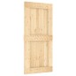 vidaXL Porta Scorrevole con Set Hardware 95x210 cm Legno Massello Pino