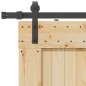 vidaXL Porta Scorrevole con Set Hardware 95x210 cm Legno Massello Pino