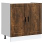 vidaXL Mobile base lavello Porto Rovere Fumo 80x46x81,5 cm Truciolato vidaXL Mobile base lavello Porto Rovere Fumo 80x46x81,5 cm Truciolato