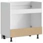 vidaXL Mobile base lavello Porto Rovere Fumo 80x46x81,5 cm Truciolato vidaXL Mobile base lavello Porto Rovere Fumo 80x46x81,5 cm Truciolato