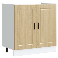vidaXL Mobile base lavello Porto Rovere Sonoma 80x46x81,5cm Truciolato