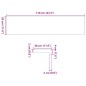 vidaXL Gradini 2 pz Marrone Scuro 110x30x2 cm Legno Massello Rovere