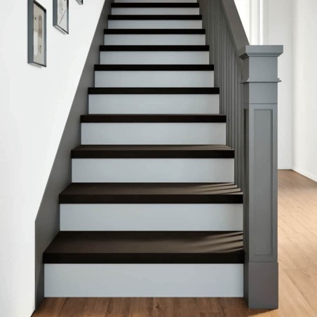 vidaXL Gradini 12 pz Marrone Scuro 80x25x2 cm Legno Massello Rovere