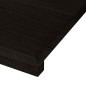 vidaXL Gradini 12 pz Marrone Scuro 80x25x2 cm Legno Massello Rovere