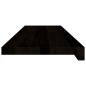 vidaXL Gradini 2 pz Marrone Scuro 90x30x2 cm Legno Massello Rovere