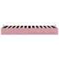 vidaXL Struttura Letto Pouf Senza Materasso Rosa 90x200 cm Velluto vidaXL Struttura Letto Pouf Senza Materasso Rosa 90x200 cm Velluto