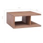 Tavolino da Caffè 70x70x30 cm in Legno Massello di Teak Tavolino da Caffè 70x70x30 cm in Legno Massello di Teak
