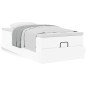 vidaXL Struttura Letto Pouf con Materasso Bianco 90x200 cm Similpelle vidaXL Struttura Letto Pouf con Materasso Bianco 90x200 cm Similpelle