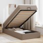 vidaXL Struttura Letto Pouf con Materasso 90x190 cm Similpelle vidaXL Struttura Letto Pouf con Materasso 90x190 cm Similpelle