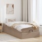 vidaXL Struttura Letto Pouf con Materasso 90x190 cm Similpelle vidaXL Struttura Letto Pouf con Materasso 90x190 cm Similpelle