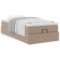 vidaXL Struttura Letto Pouf con Materasso 90x190 cm Similpelle vidaXL Struttura Letto Pouf con Materasso 90x190 cm Similpelle