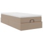 vidaXL Struttura Letto Pouf con Materasso 90x190 cm Similpelle vidaXL Struttura Letto Pouf con Materasso 90x190 cm Similpelle
