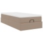 vidaXL Struttura Letto Pouf con Materasso 90x190 cm Similpelle vidaXL Struttura Letto Pouf con Materasso 90x190 cm Similpelle
