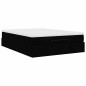 vidaXL Struttura Letto Pouf con Materasso Nero 140x200 cm Similpelle vidaXL Struttura Letto Pouf con Materasso Nero 140x200 cm Similpelle