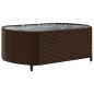 vidaXL Set Divani da Giardino 7 pz con Cuscini Marrone in Polyrattan