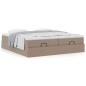vidaXL Struttura Letto Pouf con Materassi 180x200 cm Similpelle vidaXL Struttura Letto Pouf con Materassi 180x200 cm Similpelle