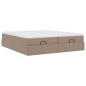 vidaXL Struttura Letto Pouf con Materassi 180x200 cm Similpelle vidaXL Struttura Letto Pouf con Materassi 180x200 cm Similpelle