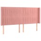 Testiera ad Orecchio Rosa 203x16x118/128 cm in Velluto Testiera ad Orecchio Rosa 203x16x118/128 cm in Velluto