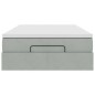 vidaXL Pouf Letto con Materasso Grigio Chiaro 120x190 cm in Velluto vidaXL Pouf Letto con Materasso Grigio Chiaro 120x190 cm in Velluto