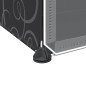 vidaXL Organizzatore Portaoggetti con 6 Cubi e Ante Trasparenti in PP