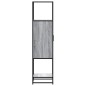 vidaXL Credenza Grigio Sonoma 35,5x35x139 cm Legno Multistrato Metallo vidaXL Credenza Grigio Sonoma 35,5x35x139 cm Legno Multistrato Metallo