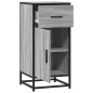 vidaXL Credenza Grigio Sonoma 35,5x35x76 cm in Truciolato e Metallo vidaXL Credenza Grigio Sonoma 35,5x35x76 cm in Truciolato e Metallo