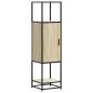 vidaXL Credenza Rovere Sonoma 35,5x35x139 cm Legno Multistrato Metallo vidaXL Credenza Rovere Sonoma 35,5x35x139 cm Legno Multistrato Metallo