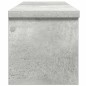 vidaXL Scaffali da Cucina Impilabili 2 pz Grigio Cemento 60x15x16 cm