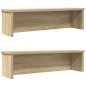 vidaXL Scaffali da Cucina Impilabili 2 pz Rovere Sonoma 60x15x16 cm vidaXL Scaffali da Cucina Impilabili 2 pz Rovere Sonoma 60x15x16 cm