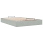 vidaXL Struttura Letto Pouf Senza Materasso 140x190 cm Velluto