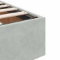 vidaXL Struttura Letto Pouf Senza Materasso 140x190 cm Velluto