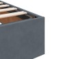 vidaXL Struttura Letto Pouf Senza Materasso 120x200 cm Velluto vidaXL Struttura Letto Pouf Senza Materasso 120x200 cm Velluto
