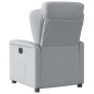 vidaXL Poltrona Reclinabile in Tessuto Grigio Chiaro