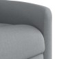 vidaXL Poltrona Reclinabile in Tessuto Grigio Chiaro