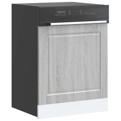 vidaXL Pannello Lavastoviglie Porto Grigio Sonoma 60x1,5x67 cm