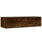 vidaXL Mobile Porta TV con Luci LED Rovere Fumo 100X35,5x25 cm vidaXL Mobile Porta TV con Luci LED Rovere Fumo 100X35,5x25 cm