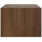 vidaXL Mobile Porta TV con Luci LED Rovere Marrone 75x35,5x25 cm vidaXL Mobile Porta TV con Luci LED Rovere Marrone 75x35,5x25 cm
