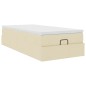 vidaXL Struttura Letto Pouf con Materasso Crema 80x200 cm in Tessuto vidaXL Struttura Letto Pouf con Materasso Crema 80x200 cm in Tessuto
