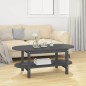 Tavolino da Salotto Grigio 110x55x45 cm Legno Massello di Pino Tavolino da Salotto Grigio 110x55x45 cm Legno Massello di Pino