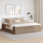 vidaXL Struttura Letto Pouf con Materasso 180x200 cm Similpelle vidaXL Struttura Letto Pouf con Materasso 180x200 cm Similpelle