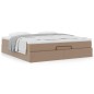 vidaXL Struttura Letto Pouf con Materasso 180x200 cm Similpelle vidaXL Struttura Letto Pouf con Materasso 180x200 cm Similpelle