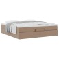 vidaXL Struttura Letto Pouf con Materasso 180x200 cm Similpelle vidaXL Struttura Letto Pouf con Materasso 180x200 cm Similpelle
